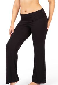 Bamboo Long Sleeve Top and Flare Pants Pajama Set
