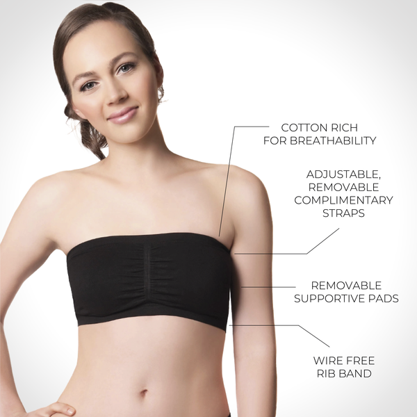 Bandeau + High Waist G-String | Cool Cotton Set