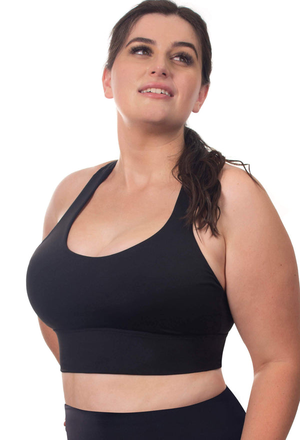 Long Line Mesh Racer Back Sports Bra & Flare Leggings Set