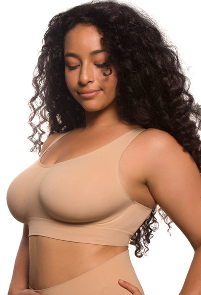 Double Lined Wire Free High Back Crop Bra & Prosthesis Set