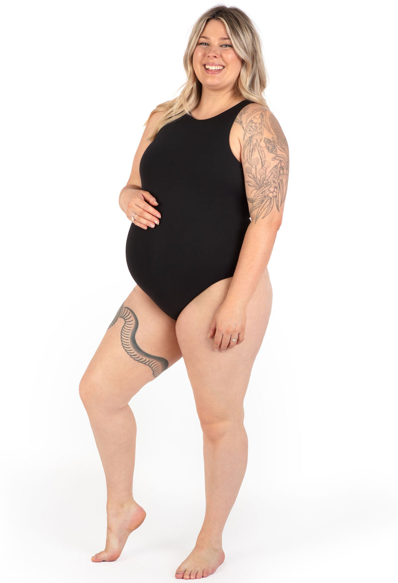 Maternity High Neck Bodysuit G-String | ButterFit