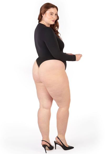 Plus Size Long Sleeve Bodysuit Thong | ButterFit