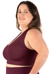 Plus Size Triple-layer Support Racer & High Waist Full Length Leggings