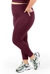 Plus Size Triple-layer Support Racer & High Waist Full Length Leggings