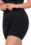 Square Neck Short Sleeve Crop Top & High Waist Midi Biker Shorts
