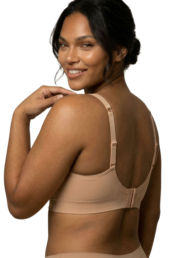 Lace Minimizer Wire Free Bra - Neutrals 3 Pack