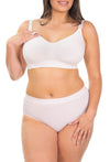 Bamboo Nursing Bra + High Cut Undies Lilac Snow Set