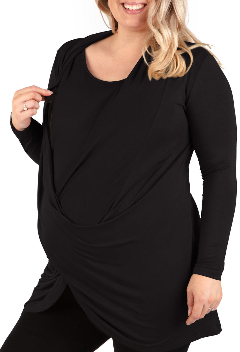 Maternity & Nursing Bamboo Soft Drape Top