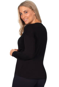 Bamboo Long Sleeve Top and Flare Pants Pajama Set