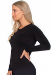 Bamboo Long Sleeve Top and Flare Pants Pajama Set