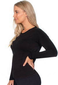 Bamboo Long Sleeve Top and Flare Pants Pajama Set
