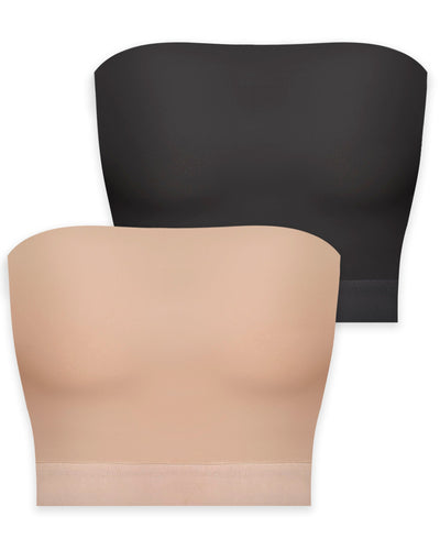 High Compression Minimizing Bandeau - 2 Pack