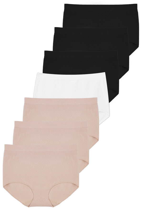 Travel Full Briefs 7 Pack - Cotton Rich