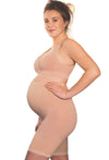 Maternity Anti Chafing High Rise Long Cotton Rich Shorts - 3 Pack
