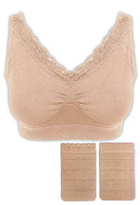 Venus Lace Wire Free Pregnancy Bra + Band Extender Set