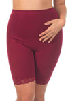 Travel Essential Anti Chafing High Rise Long Cotton Rich Shorts