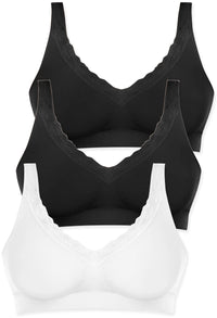Cotton Rich Pull On Sleep Bra Pack