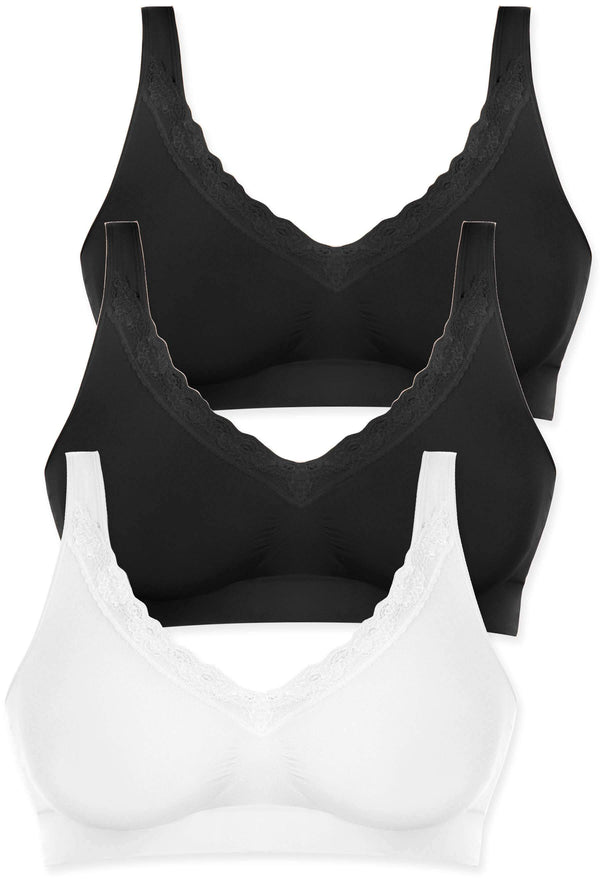 Cotton Rich Pull On Sleep Bra Pack