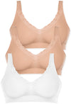 Cotton Rich Pull On Sleep Bra Pack