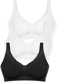 Cotton Rich Pull On Sleep Bra Pack