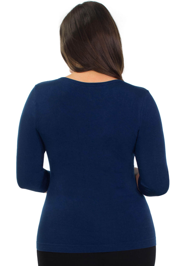 Curvy Bamboo 3/4 Sleeve Top