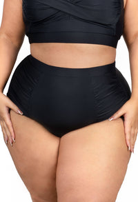 Plus Size Shaping High Waisted Brief and Tankini Swimsuit Set